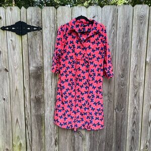 Gap Maternity Butterfly Dress 3/4 Roll Sleeve Sz Small